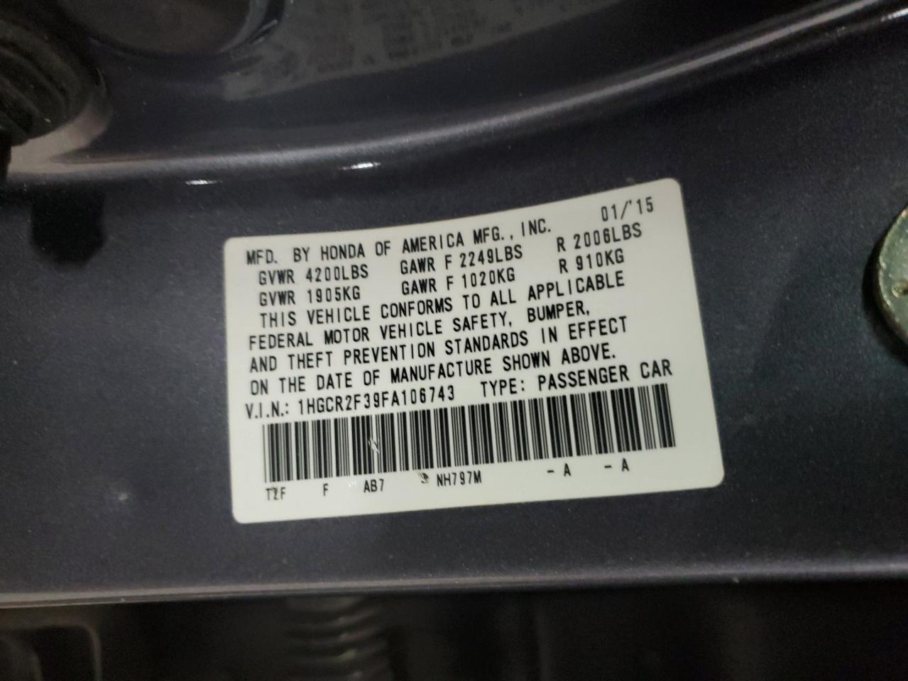 Honda Accord Lx Image 9