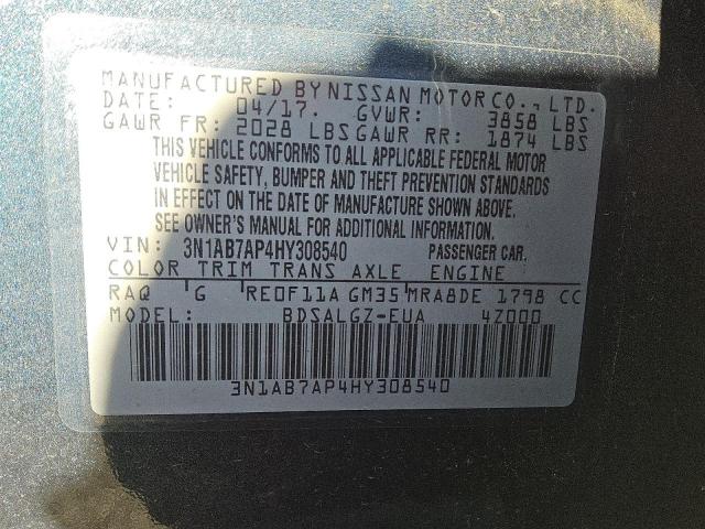 Nissan Sentra S Image 2