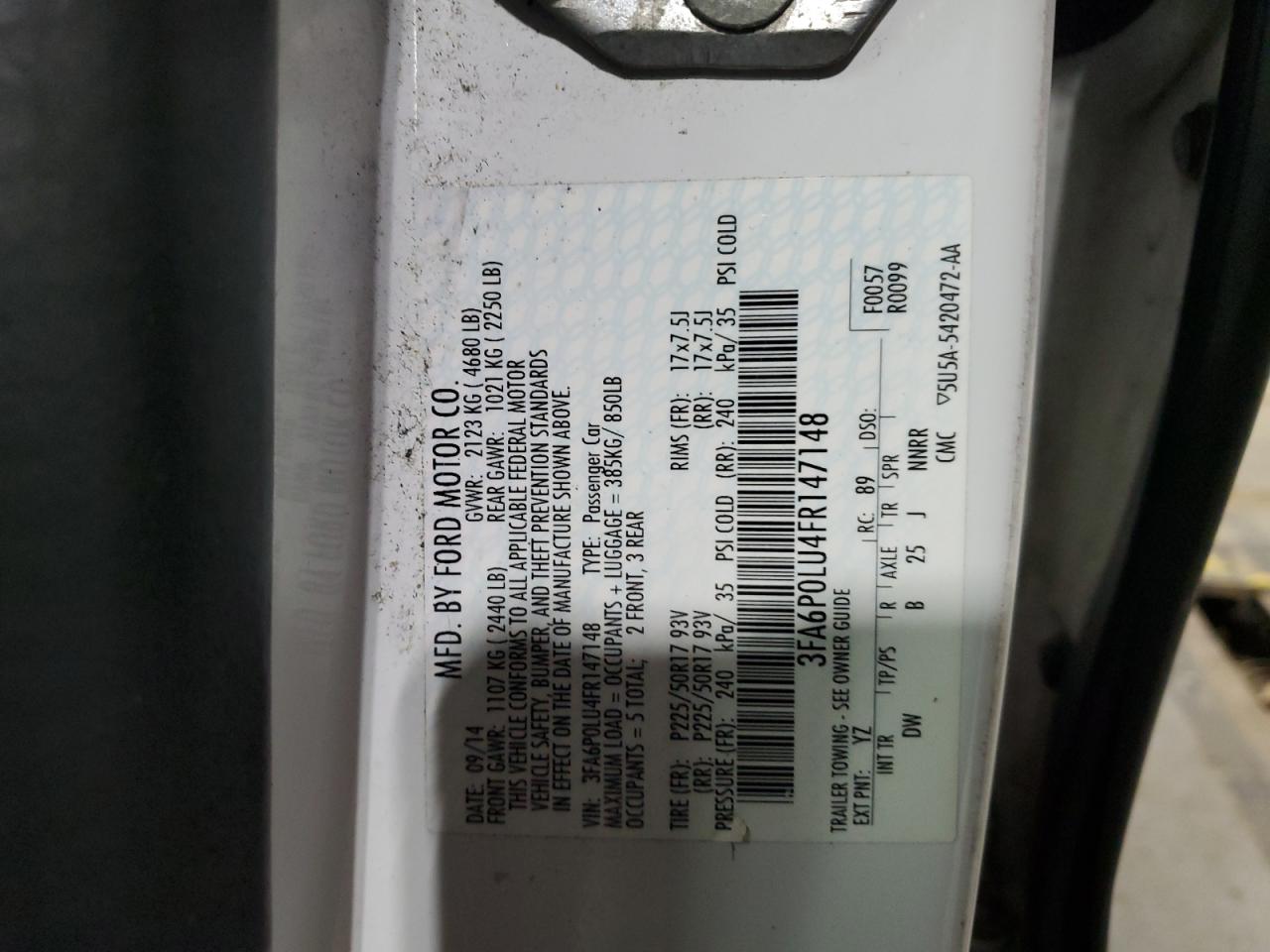 Ford Fusion Se Hybrid Image 6