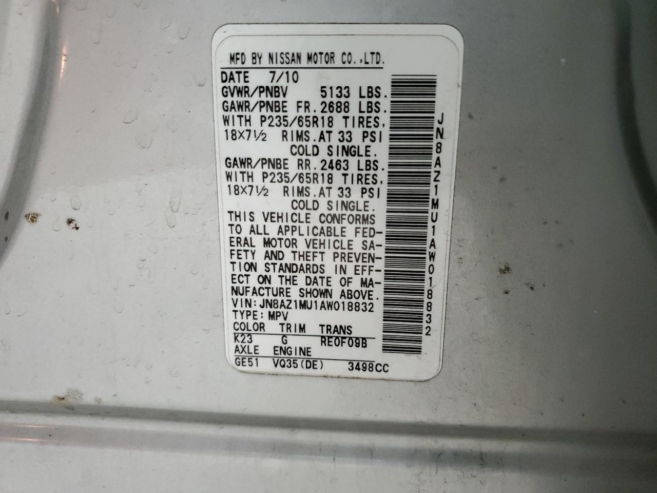 Nissan Murano S Image 12