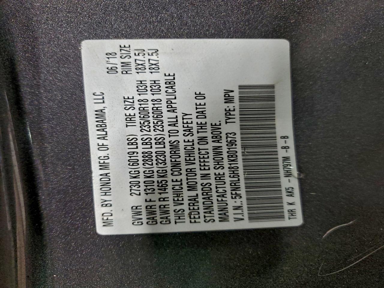 Honda Odyssey Touring Image 4