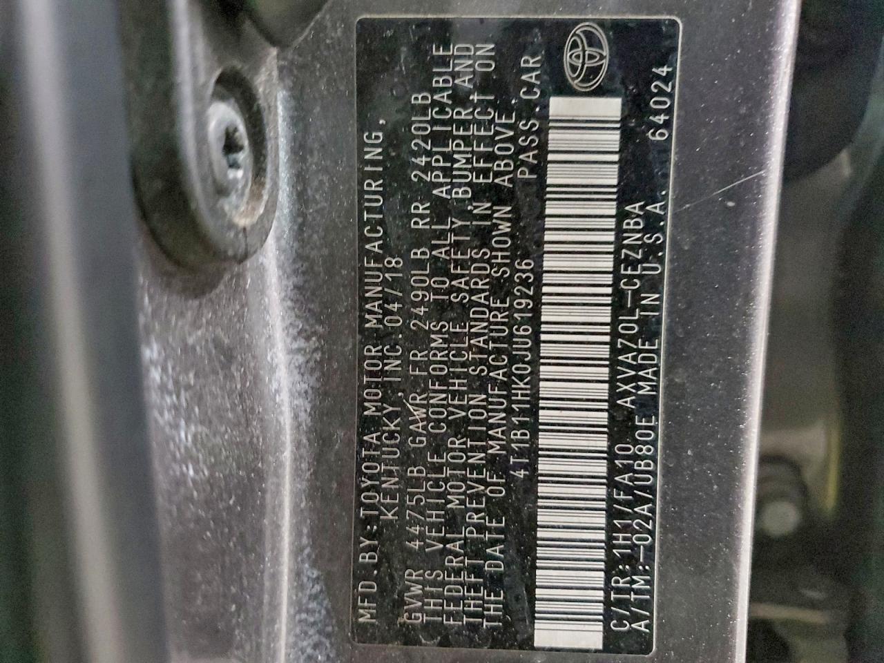 Toyota Camry L Image 12