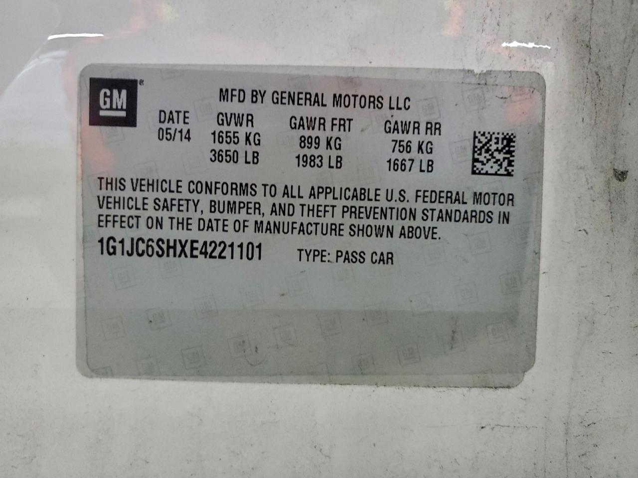 Chevrolet Sonic Lt Image 8