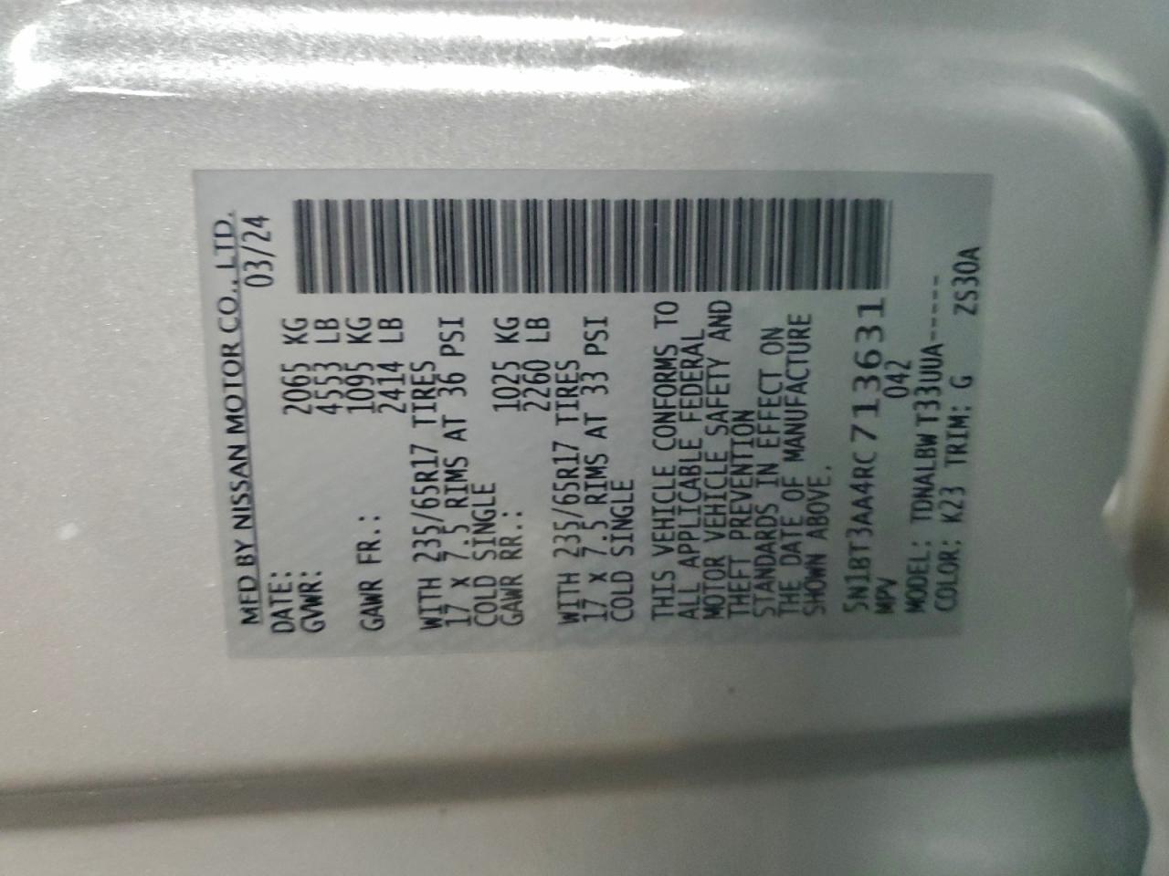 Nissan Rogue S Image 12