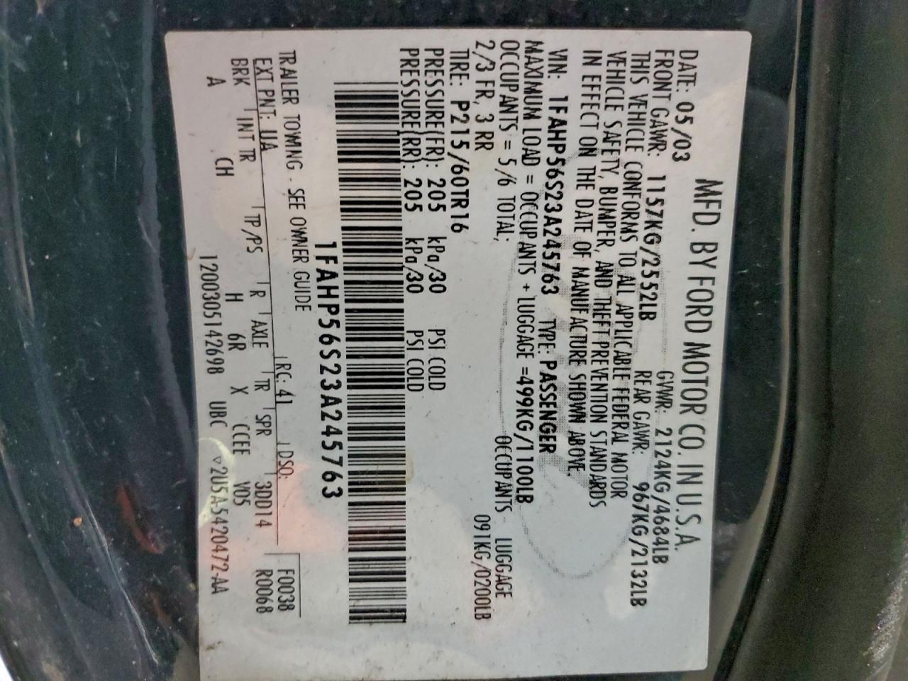 Ford Taurus Sel Image 10