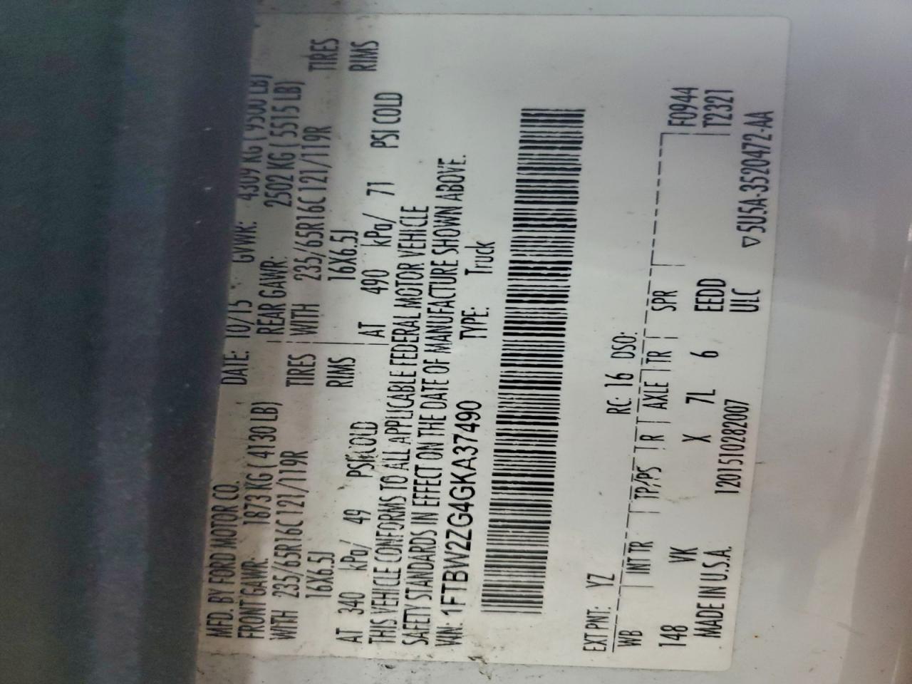 Ford Transit T-350 Image 13